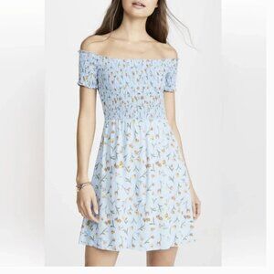 Knot Sisters Baby Blue Bluebell Over the Shoulder Dress